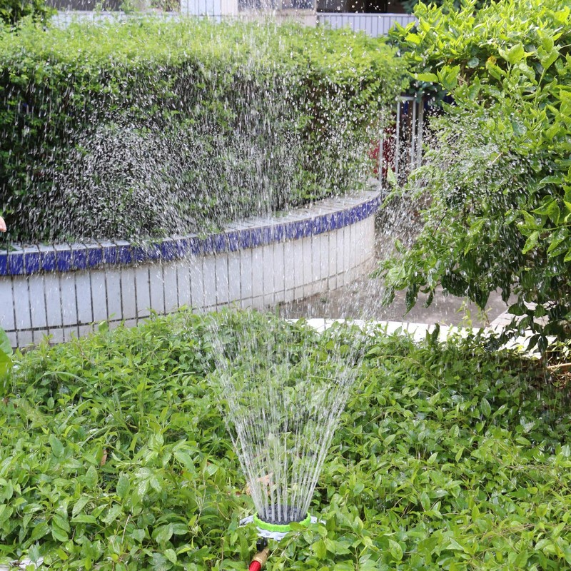 STYDDI Turret Pattern Sprinkler, 8-Pattern Stationary Water Sprinkler on Metal