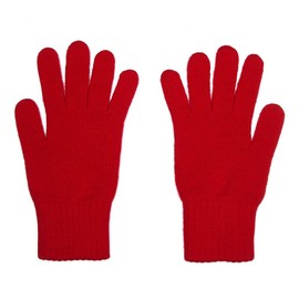 Lona Scott Womens 100% Cashmere Gloves, Made In Scotland, Red