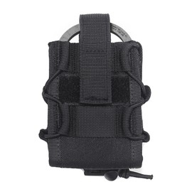 Handcuff Holster for Duty Belt, Handcuff Case Fit Asp/Law Enforcement Chain Cuff Holder Compatible Molle/Various Work Belts (Black)