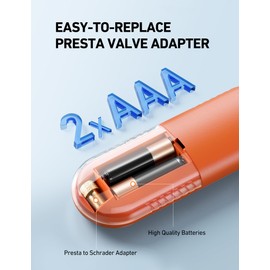 AstroAI Digital Tire Pressure Gauge 300PSI Large Screen with Backlight and Flashlight, ANSI 2A High Accuracy, Compatible with Schrader Valves, 4 Units, Presta Valve Adapter Included, AAA Batteries