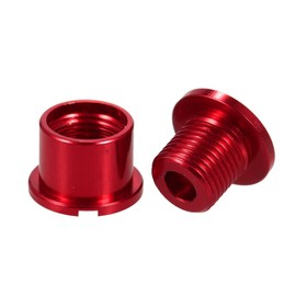 CYSKY Single Chainring Bolts Pack of 5 M8 Single Short Chain Ring Bolts Fit for Road Bike, Mountain Bike, BMX, MTB, Fixie (Red)
