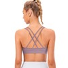 Strappy Sports Bra for Women Padded Seamless Low Impact Support