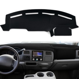 Biifoxee Dash Cover Fit for 1999 2000 2001 2002 2003 2004 Ford F250 F350 F450 Super Duty/Excursion 2000-2005 Dashboard Cover Dashcover Dash Mat Protector Carpet Pad Accessories