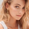 FOCALOOK Women's Earrings 18k Gold Plated Chain Design Dangle Earrings