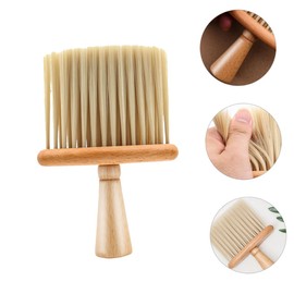 Outanaya 1pc Practical Barber Beard Brush and Neck Duster for Beard Styling and Cleaning Ergonomic Soft Bristle Design for Hair Types Hairdressing Tool