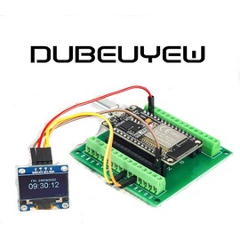 DUBEUYEW ESP32S Breakout Board GPIO 1 in 2 for 30PIN Version ESP32 ESP-WROOM-32 Microcontroller Development Board 2.4 GHz Dual Core WLAN WiFi + Bluetooth 2-in-1 (2 Pieces)