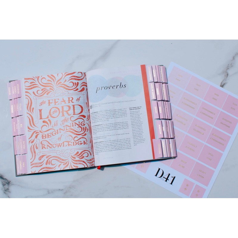 D41 Decorative Bible Tabs for Women (96 Pieces) - Earth