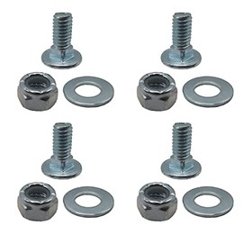 (4/Pack) Replacement 784-5581A 784-5581 Carriage Mounting Bolts Nuts Washers kit for MTD Snow Blowers Shave Plate Scraper Bar 784-5581A-0637 790-00120-0637,712-3010,736-0242,710-0260,(5/16-18) 5/8"