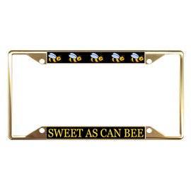 Fastasticdeals Sweet As Can Bee License Plate Frame Tag Holder Cover