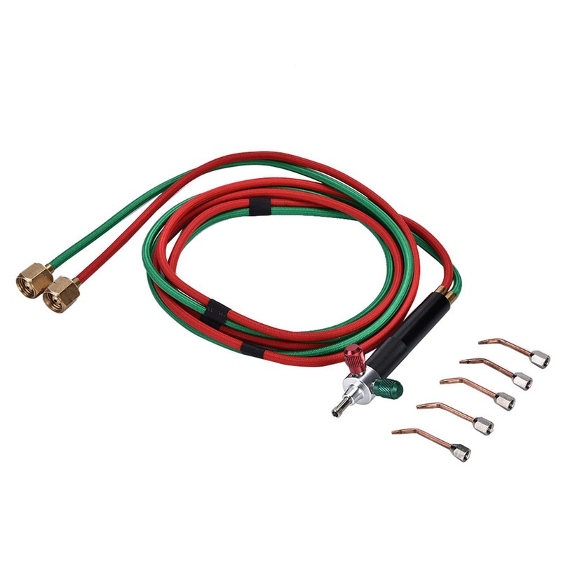 Mini Heat Resistant Gas Burner with 5 Tips for Soldering