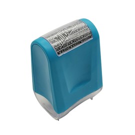 AIMALL Data Guard Stamp Roller, Identity Theft Protection Privacy Stamp, Pre-Inked for Immediate Use, 2.36x1.5x1.06 Inches, Blue/Red