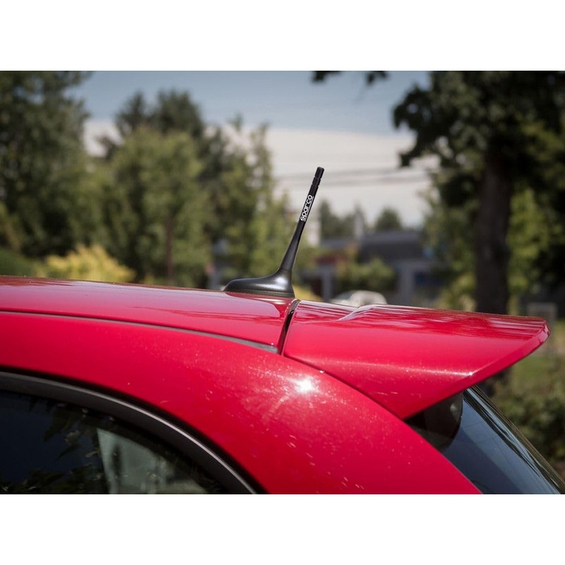 Walser 16968 Sparco SPC Urban Car Aerial, Black/White