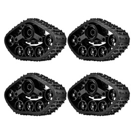 VGEBY RC Car Tire, 4Pcs RC Truck Track Wheel Durable Reasonable Design Remote Control Military Truck Track Wheels for WPL 1/16 RC Military Truck