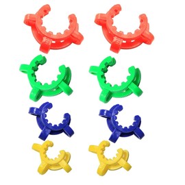 PZRT 8pcs Plastic Joint Clips 4 Sizes (14mm 19mm 24mm 29mm) Lab Keck Clamp #14 #19 #24 #29 Keck Clips Laboratory Clamp, Ground Clip 4 Mixed Color