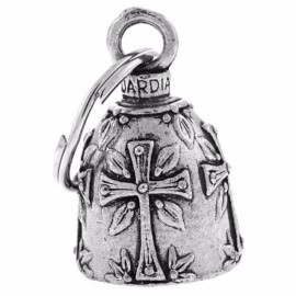 Guardian Bell HOLY CROSS Christian Guardian Bell  Biker Harley fits any motorcycle gremlin