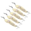 5PCS LED Fishing Lure Light Rustproof Stainless Steel LED Lighted