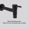 G1/2 Wall Mounted Cold Water Tap 304 Stainless Steel Single