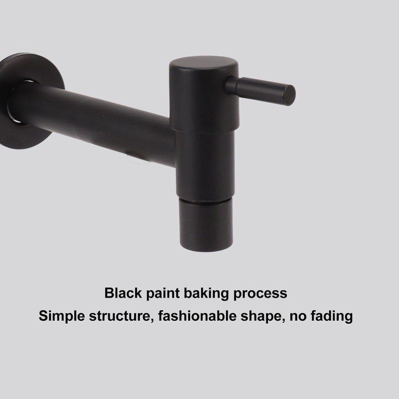 G1/2 Wall Mounted Cold Water Tap 304 Stainless Steel Single