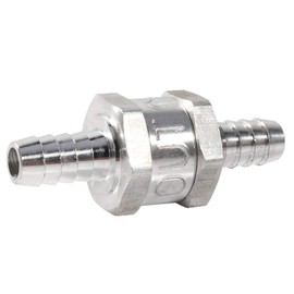 Fuel Check Valve 3/8inch Non Return One Way Valve Aluminum Alloy Petrol Direction Control Tool Non Return Gasoline