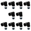 EBEIZZI Pneumatic Push to Connect Fittings Male Thread Elbow 90°