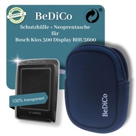 BeDiCo I Set of 2 I E-Bike Protective Case + Neoprene Bag I for Bosch Kiox 300 Display BHU3600