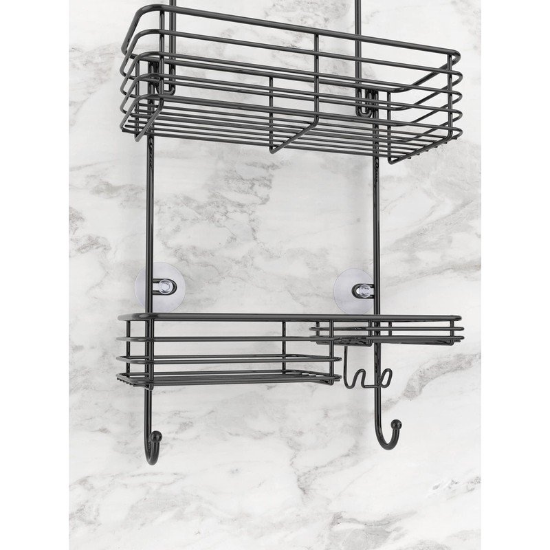SMARTAKE Hanging Shower Head Caddy, Rustproof Bathroom Shower Shelf Organizer,