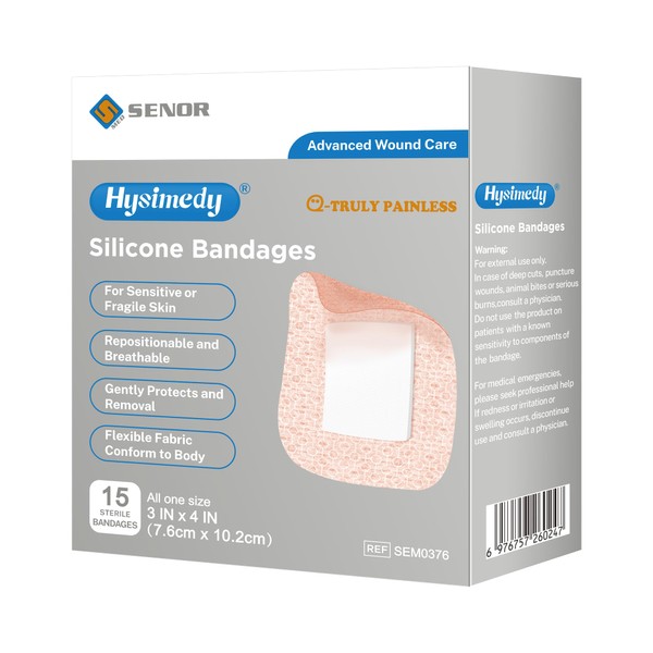 Hysimedy Silicone Adhesive Bandages Extra Large Size for Sensitive Fragile