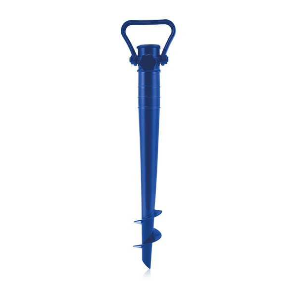 Gesar Drill for Beach Parasol – Parasol Spike – Beach Umbrella Base – Beach Accessories – Parasol Top – Beach Parasol Pegs – (Blue)