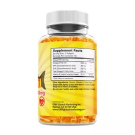 Aceite de pescado Omega-3 de Alaska Deep Sea, 1000 mg, 100 cápsulas blandas