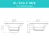 JASSFERRY Soap Dish Holder for Shower Black Wall Mounted Square