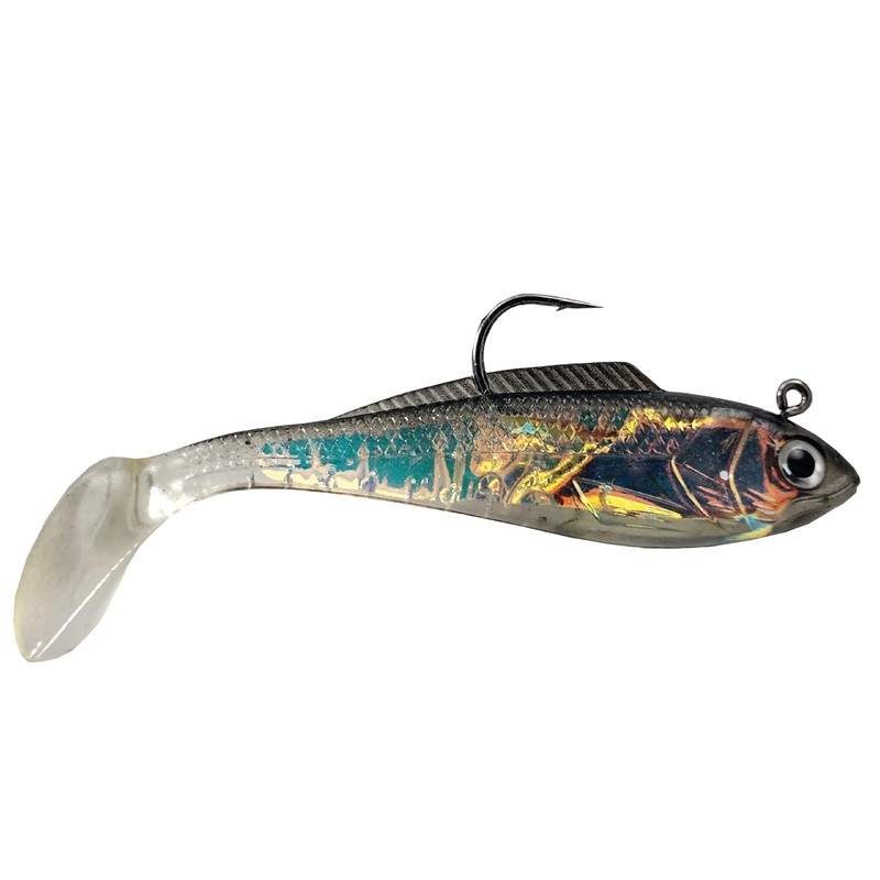 Luck E Strike Mirror Image Shad Paddle Tail Soft Plastic