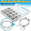 ZHUBANG 800Pcs C-clip External Retaining Rings Snap Rings Assortment Kit
