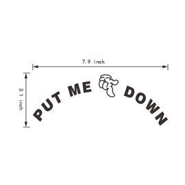 Put Me Down Washroom Toilet Sticker Bathroom Decoration Wall Stickers Home Furnishing Decorative Wall Paper DIY Décor(2 Pack, Put ME Down)