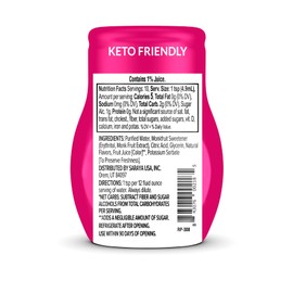 Lakanto Sugar Free Water Enhancer - Sweetened with Monk Fruit Sweetener and Erythritol, On the Go Liquid Hydration, Zero Sugar, Naturally Flavored - Strawberry Watermelon (1.67 fl oz - Pack of 1)