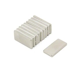 N42 Neodymium Magnet for Arts, Crafts, Model Making, DIY, Hobbies, Office and Home - 20mm x 10mm x 2mm thick - 2.1kg Pull - Pack of 10