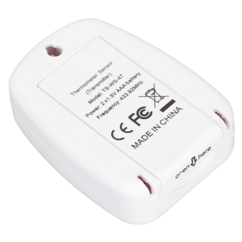 Wireless Electronic Thermometer Indoor Outdoor Home Digital Weather Station Clock