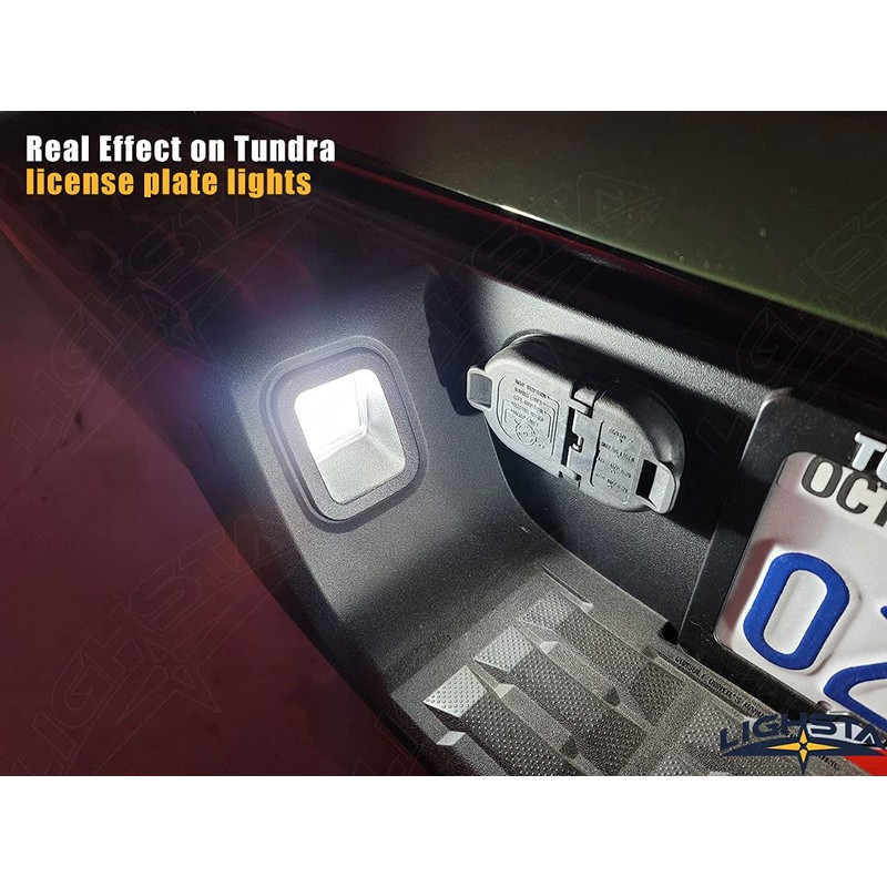 LIGHSTA 12PCS Super Bright White LED Interior Light Kit Package
