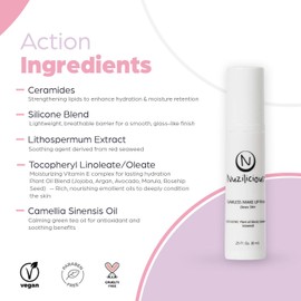 Nuzilicious Professional Grade Flawless Makeup Primer – Achieve Dewy Skin & Effortlessly Blend Makeup with Luxurious Plant Oil Blend, Ceramide & Seaweed Extracts, Vegan & Cruelty-Free, 0.25 oz