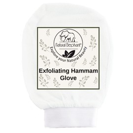 Natural Elephant Exfoliating Hammam Glove Pearl White (Pack of 3)