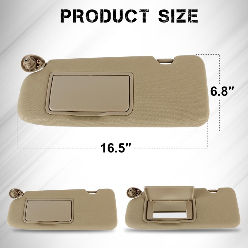 PEVAST Left Driver Side Sun Visor for Honda CRV CR-V