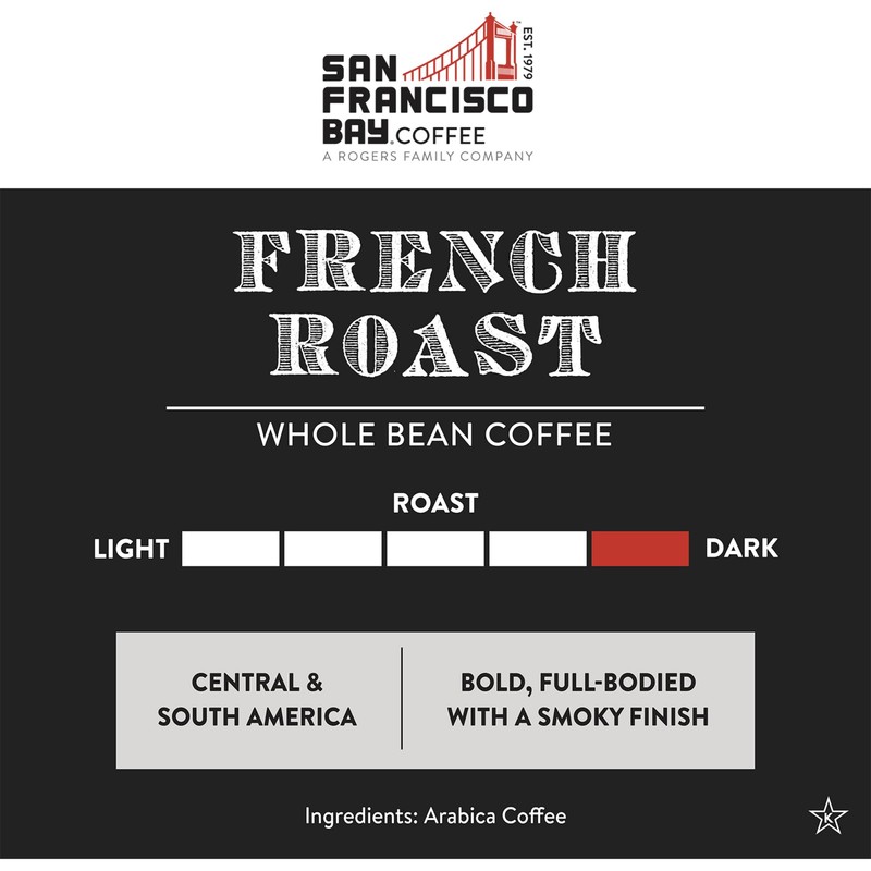 San Francisco Bay Coffee - Dark Roast Whole Bean Coffee