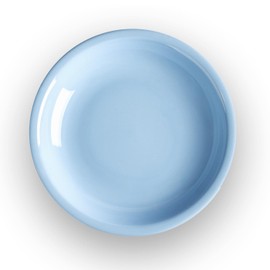 SALZKAMMERGUT KERAMIK Wersin Ice Blue Shiny Bowl Diameter 17 cm Handmade in Austria