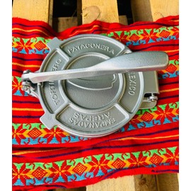 Tortilla Press  Cast Iron 8in.Totillera Manual De 8in