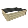 Stratco Raised Steel Metal Outdoor Decor Rectangular Tall Vegetable Garden