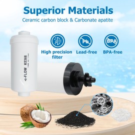 【Upgraded】Larayci Ceramic Filter & Fluoride Filter Replacement for Berkey® BB9-2 Black Filters & PF-2 Fluoride Filters, Compatible with Berkey® Gravity Water Filter System, Combo Pack