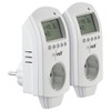 revolt Thermostat Switch: Set of 2 Digital Socket Thermostats for
