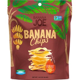 BBQ Flavored Chips , Gluten-Free Healthy Snacks for Adults & Kids – Vegan & Paleo Approved – A “Potato Chip” That’s Good For You (Made From 100% Real Banana) (Hickory BBQ, 1)