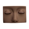 Lash Mannequin Head with 3 Pairs Replaceable Eyelid Silicone Eyelash