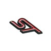 2pcs ST Grille Emblems, Metal Decal Badge + Back Sticker