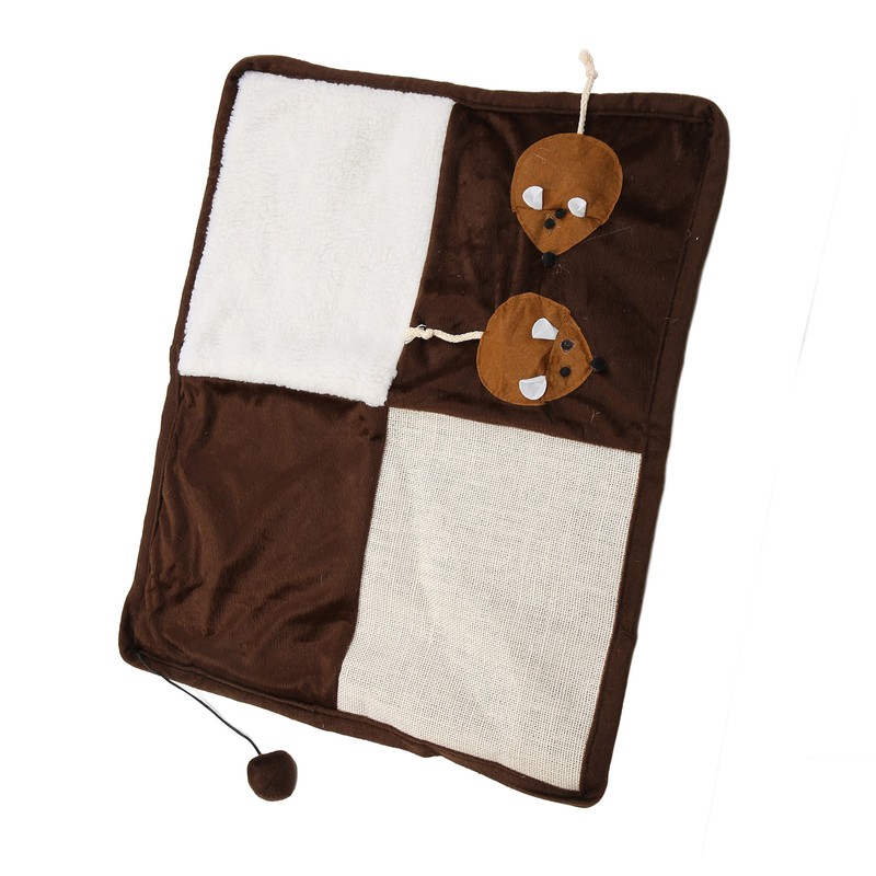 Cat Scratcher Mat Funny Cute Mice Decoration Ring Paper Natural